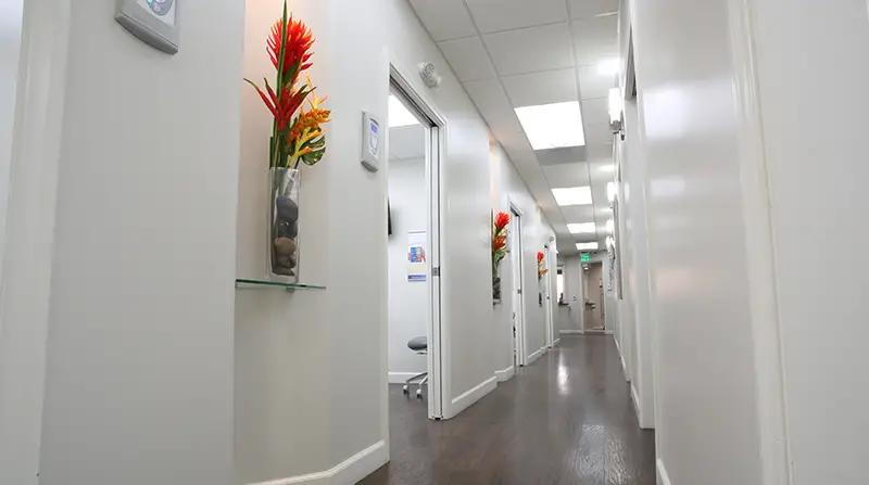 The hallway of our Northridge dental office