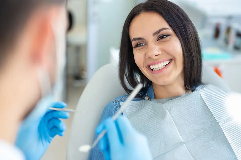 woman at the dentist