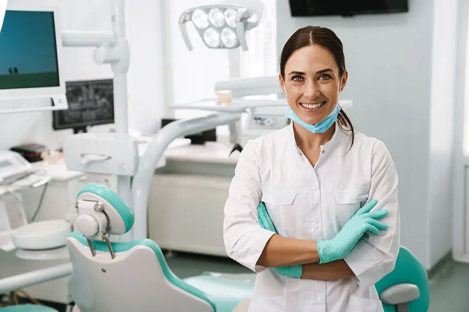 dentist smiling