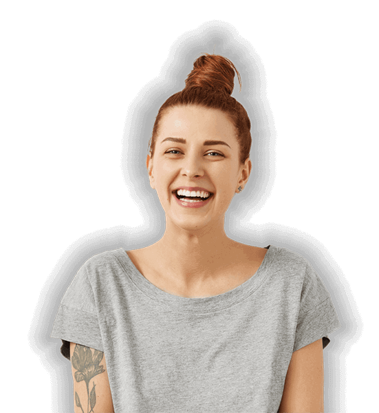 Woman smiling after visiting a dentist near you